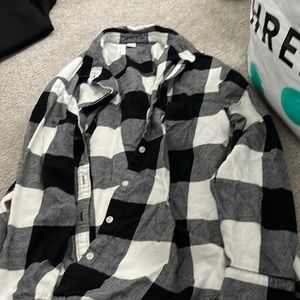 Black and white flannel